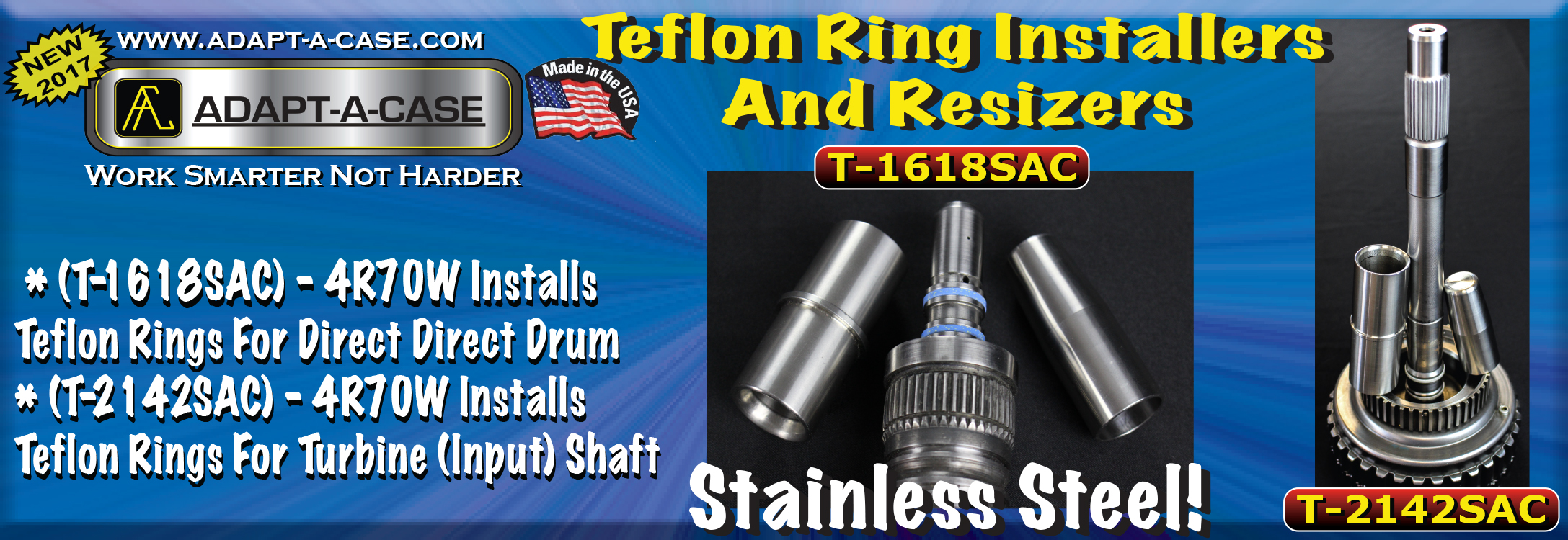 Stainless Steel Teflon Rin Installers for 4R70W